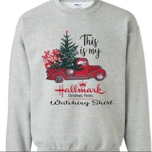 NWOT Hallmark this is my Christmas watching shirt